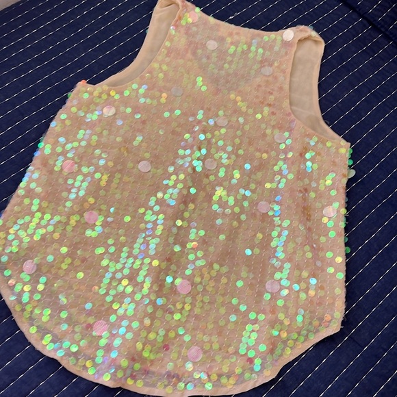 Gorgeous and fun Sequined, V-neck Swing tank by Moulinette Soeurs - size 4 - EUC - Picture 15 of 15